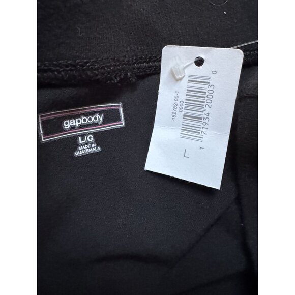 GapBody Womens Black Stretch Leggings L Cotton & Spandex Made In Guatemala - Picture 4 of 13